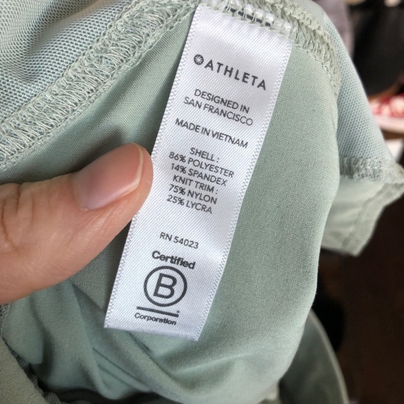 ATHLETA green attitude pants 8P (petite) - Picture 9 of 10